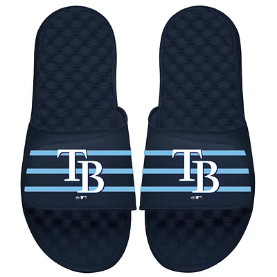 Tampa Bay Rays ISlide Youth MLB Stripe Slide Sandals - Navy
