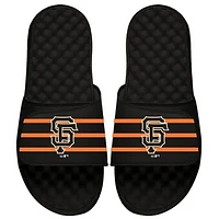 San Francisco Giants ISlide Youth MLB Stripe Slide Sandals - Black