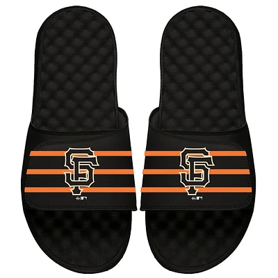 San Francisco Giants ISlide Youth MLB Stripe Slide Sandals - Black