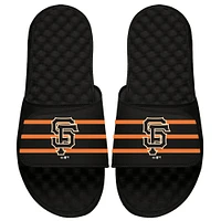 San Francisco Giants ISlide Youth MLB Stripe Slide Sandals - Black