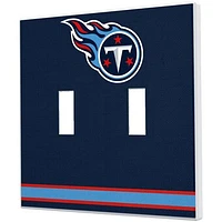 Tennessee Titans Stripe Double Toggle Light Switch Plate