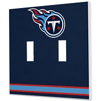 Tennessee Titans Stripe Double Toggle Light Switch Plate