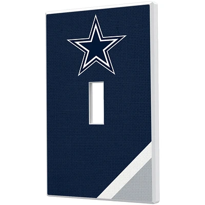 Dallas Cowboys Diagonal Stripe Single Toggle Light Switch Plate
