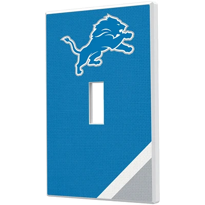 Detroit Lions Diagonal Stripe Single Toggle Light Switch Plate