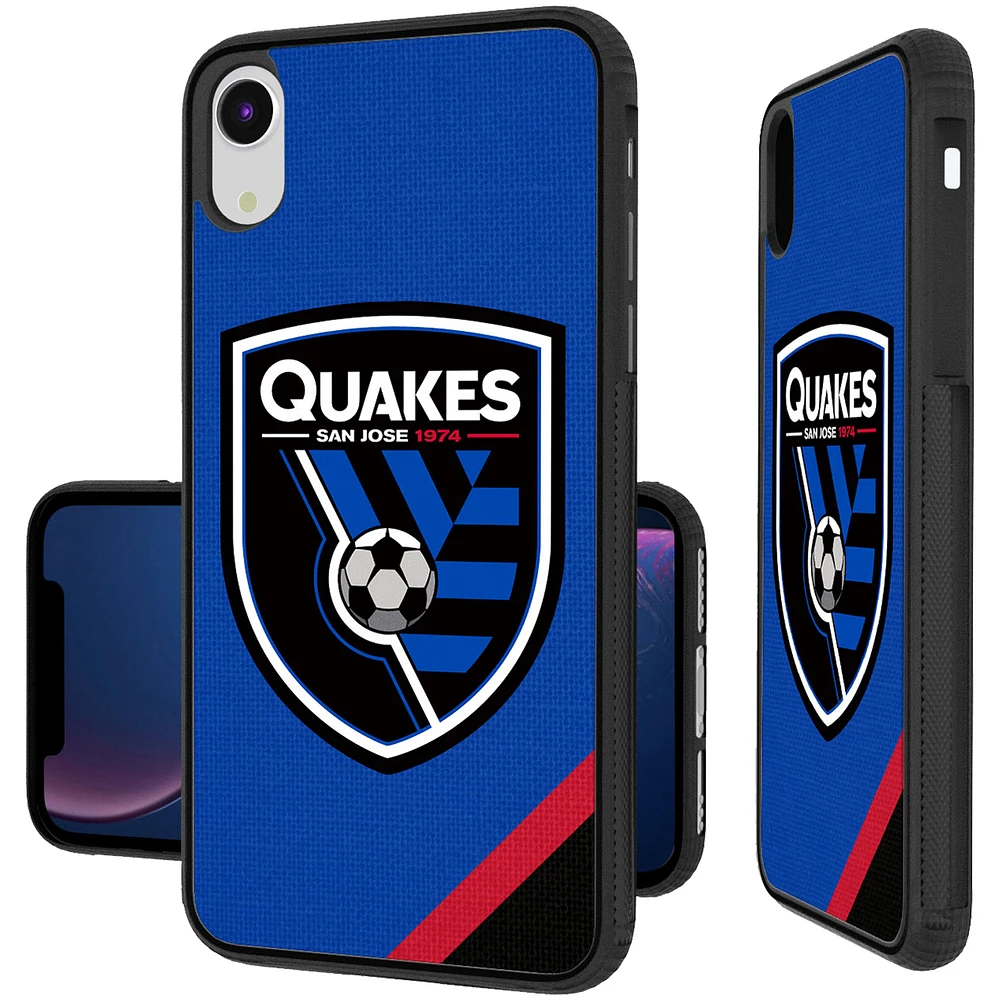 San Jose Earthquakes Diagonal Stripe Bump iPhone XR Case