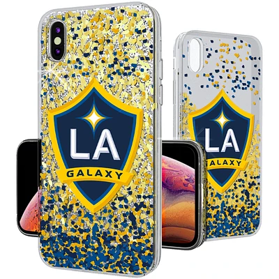 LA Galaxy Confetti Glitter iPhone XS Max Case