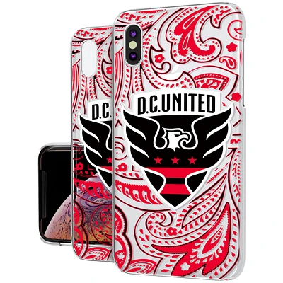 D.C. United Paisley Clear iPhone XS Max Case