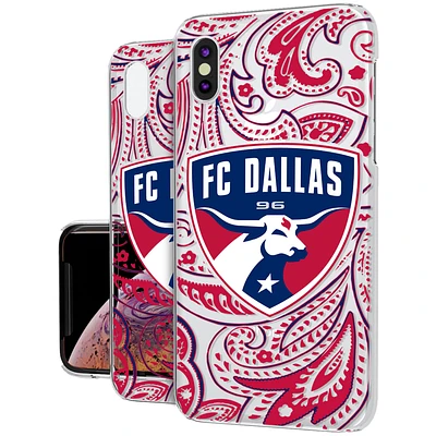 FC Dallas Paisley Clear iPhone XS Max Case