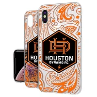 Houston Dynamo Paisley Clear iPhone XS Max Case