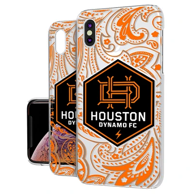 Houston Dynamo Paisley Clear iPhone XS Max Case