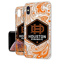 Houston Dynamo Paisley Clear iPhone XS Max Case