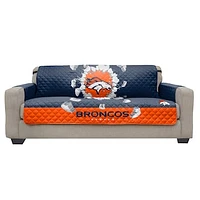 Denver Broncos 75'' x 110'' 3D Sofa Protector - Blue