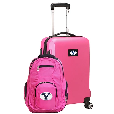 BYU Cougars Deluxe 2-Piece Backpack and Carry-On Set