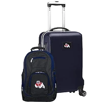 Fresno State Bulldogs Deluxe 2-Piece Backpack and Carry-On Set