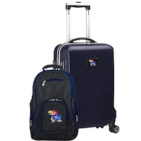 Kansas Jayhawks Deluxe 2-Piece Backpack and Carry-On Set