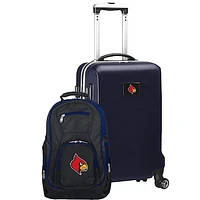 Louisville Cardinals Deluxe 2-Piece Backpack and Carry-On Set