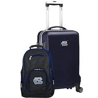 North Carolina Tar Heels Deluxe 2-Piece Backpack and Carry-On Set