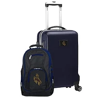 Wyoming Cowboys Deluxe 2-Piece Backpack and Carry-On Set