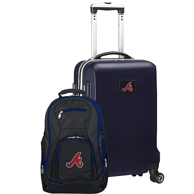 Atlanta Braves Deluxe 2-Piece Backpack and Carry-On Set