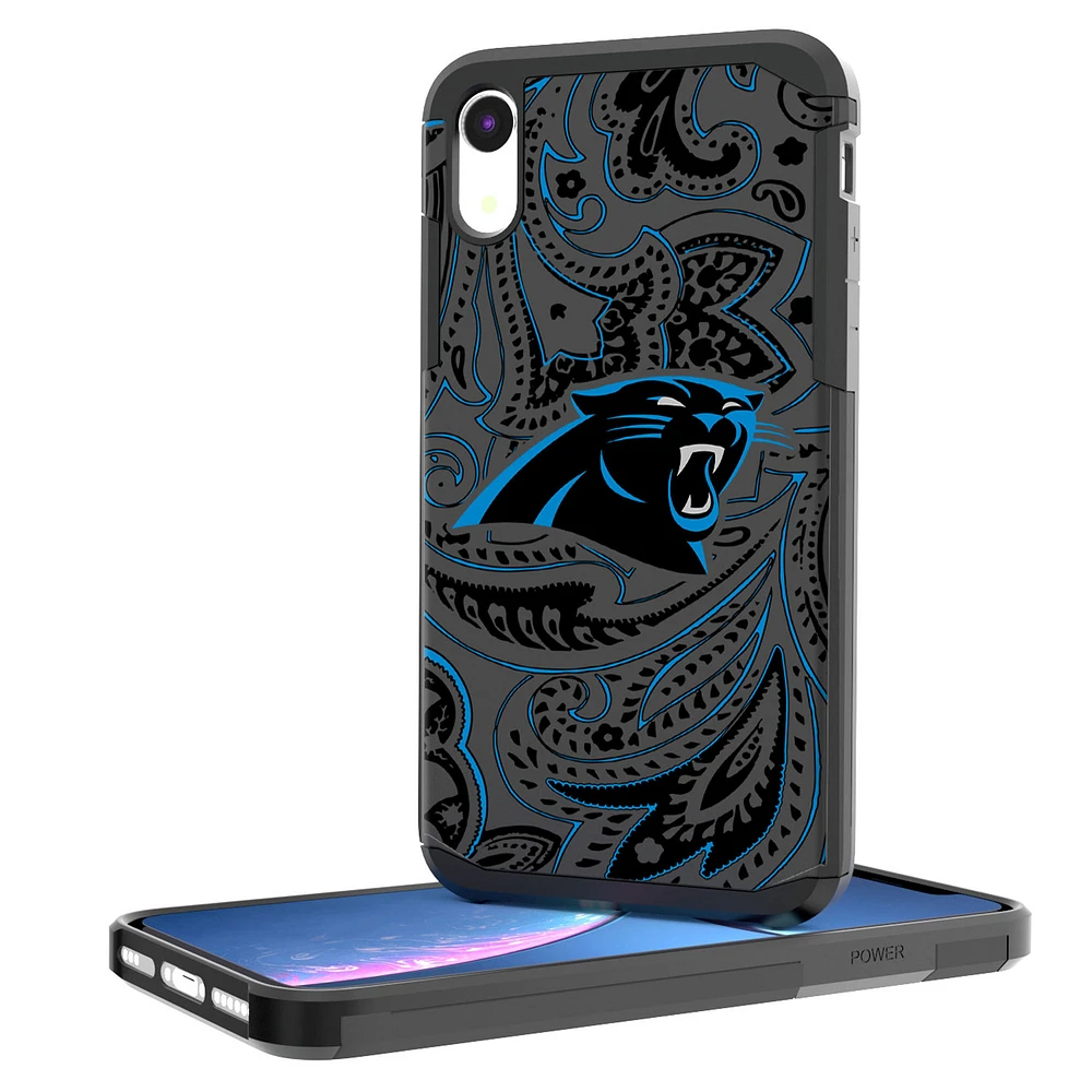 Carolina Panthers iPhone Rugged Paisley Design Case