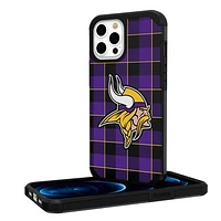 Minnesota Vikings iPhone Rugged Plaid Design Case