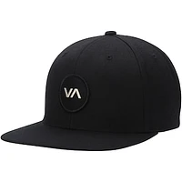 Men's RVCA Black VA Patch Adjustable Snapback Hat