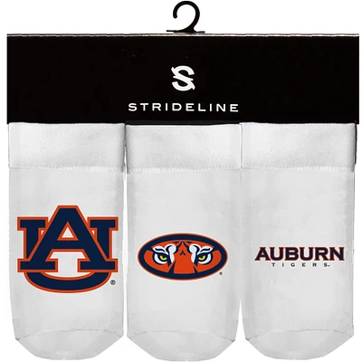 Newborn & Infant Strideline White Auburn Tigers Three-Pack Booties