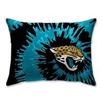 Jacksonville Jaguars Tie Dye Plush Bed Pillow - Green