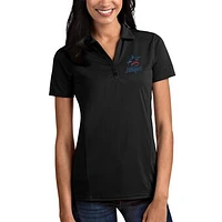 Miami Marlins Antigua Women's Tribute Polo - Black