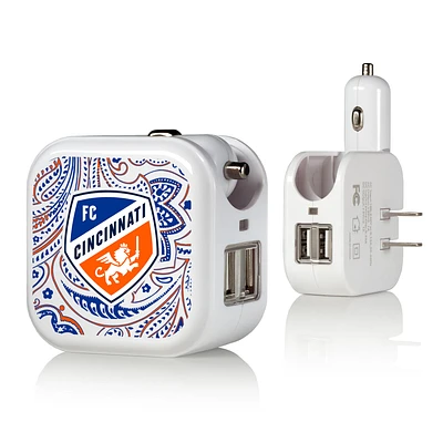 FC Cincinnati Paisley USB Charger