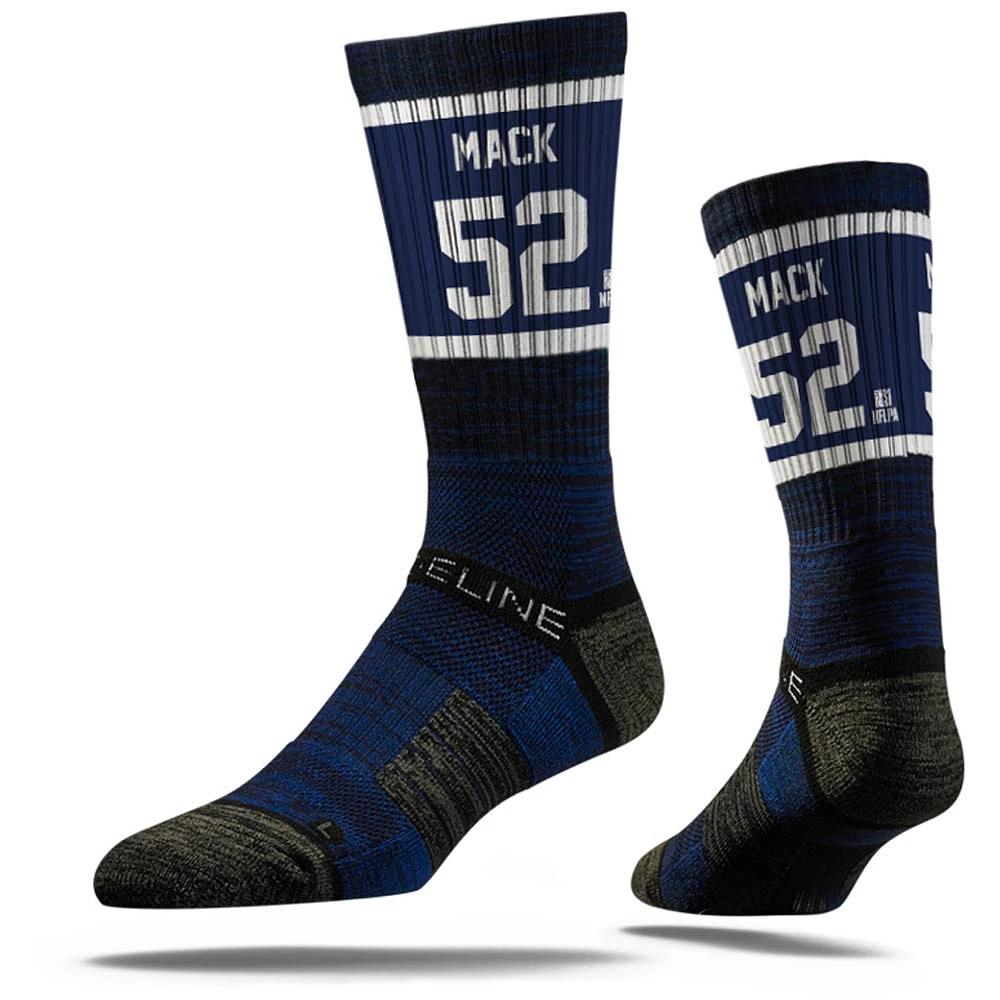 Men's Strideline Khalil Mack Chicago Bears Premium Player Crew Socks