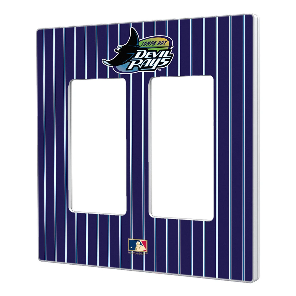 Tampa Bay Rays 1998-2000 Cooperstown Pinstripe Double Rocker Light Switch Plate