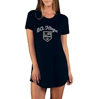 Women's Concepts Sport Black Los Angeles Kings Marathon Knit Nightshirt