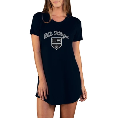 Women's Concepts Sport Black Los Angeles Kings Marathon Knit Nightshirt