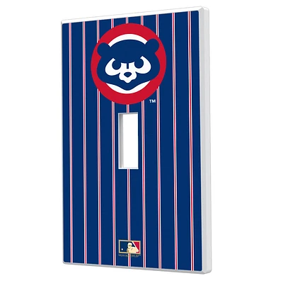 Chicago Cubs Cooperstown Pinstripe Single Toggle Light Switch Plate