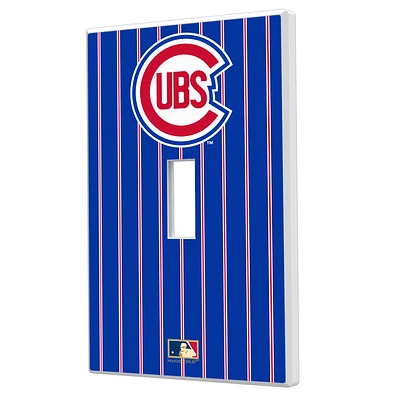 Chicago Cubs Cooperstown Pinstripe Single Toggle Light Switch Plate