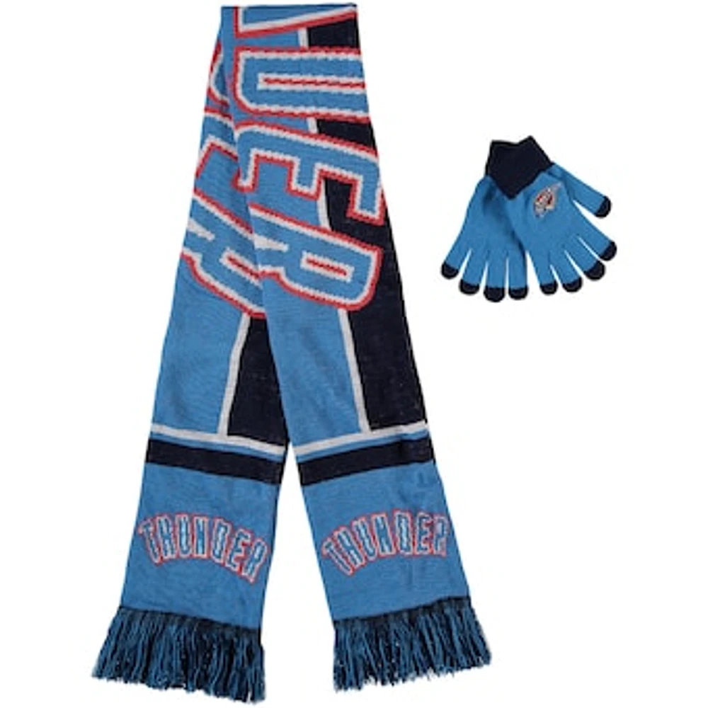 Oklahoma City Thunder Hol Gloves & Scarf Set