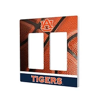 Auburn Tigers Basketball Design Double Rocker Light Switch Plate