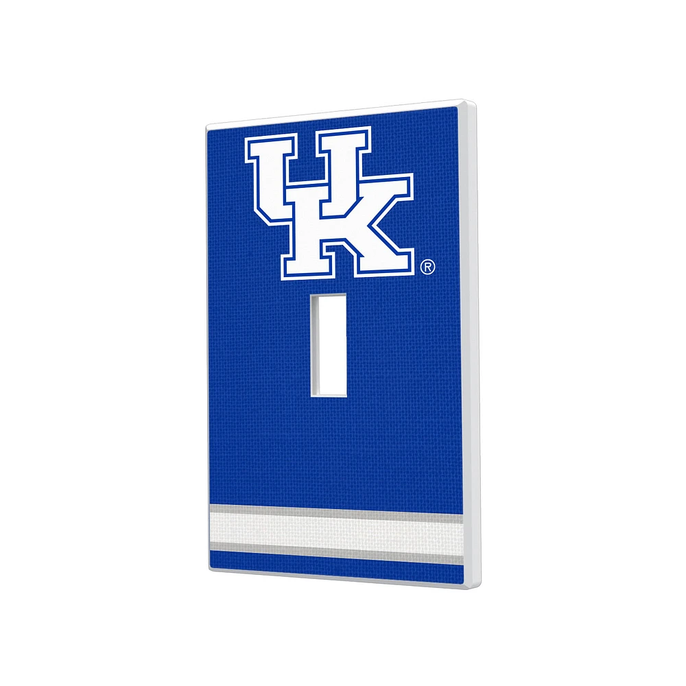 Kentucky Wildcats Stripe Design Single Toggle Light Switch Plate