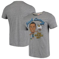 Men's Stephen Curry Gray Golden State Warriors Player Graphic Tri-Blend T-Shirt