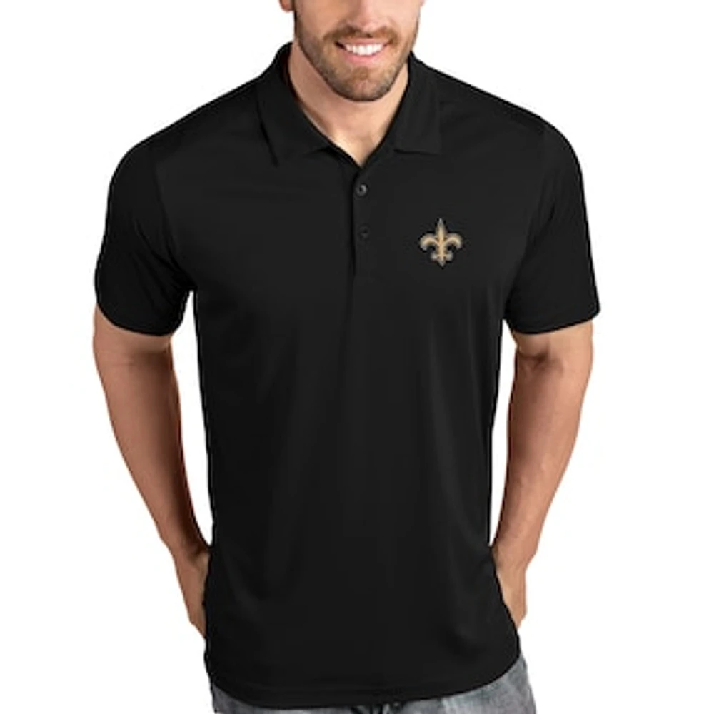 New Orleans Saints Antigua Tribute Polo - Black