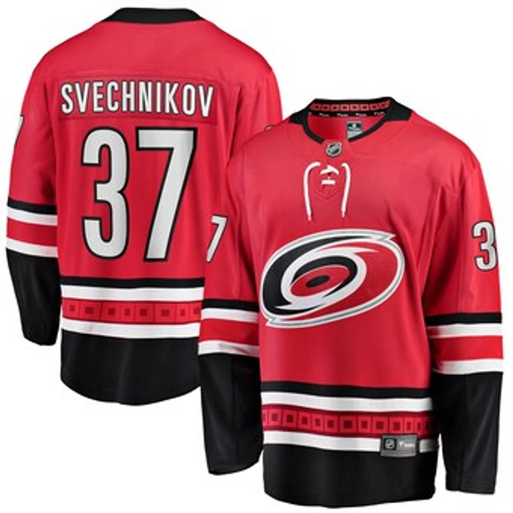 Men's Fanatics Andrei Svechnikov Red Carolina Hurricanes Alternate Breakaway Player Jersey