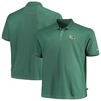 Men's Tommy Bahama Green Miami Hurricanes Big & Tall Sport Emfielder 2.0 Polo