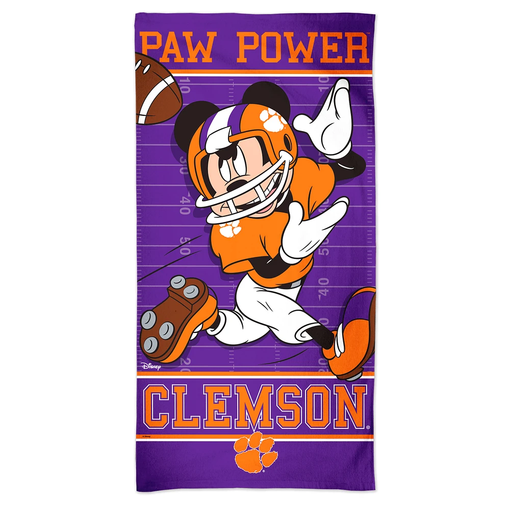 WinCraft Clemson Tigers 30'' x 60'' Disney Spectra Beach Towel