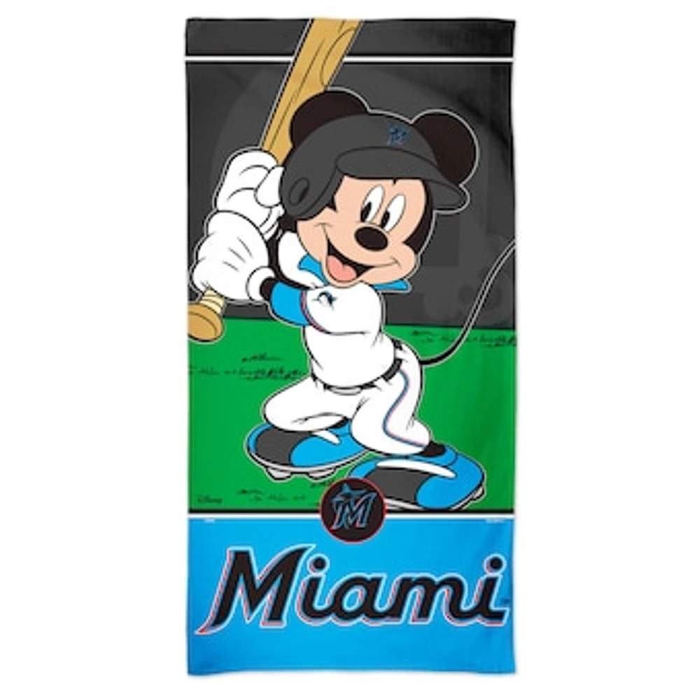 WinCraft Miami Marlins 30'' x 60'' Disney Spectra Beach Towel