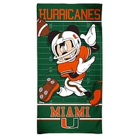 WinCraft Miami Hurricanes 30'' x 60'' Disney Spectra Beach Towel