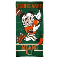 WinCraft Miami Hurricanes 30'' x 60'' Disney Spectra Beach Towel