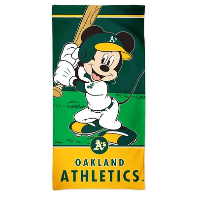 WinCraft Oakland Athletics 30'' x 60'' Disney Spectra Beach Towel