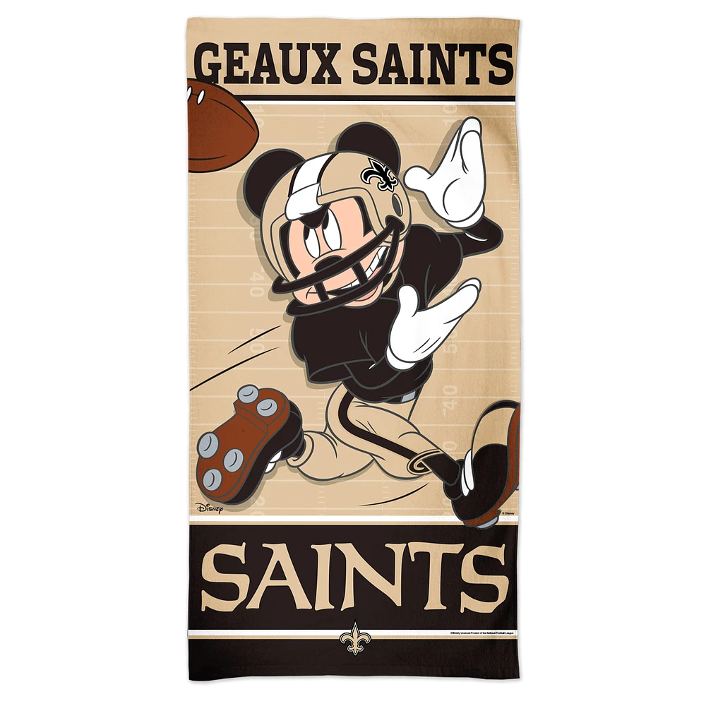 WinCraft New Orleans Saints 30'' x 60'' Disney Spectra Beach Towel