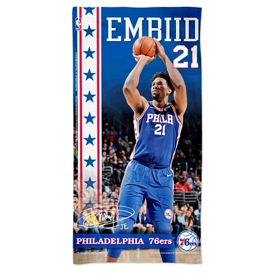 WinCraft Joel Embiid Philadelphia 76ers 30" x 60" Spectra Player Beach Towel